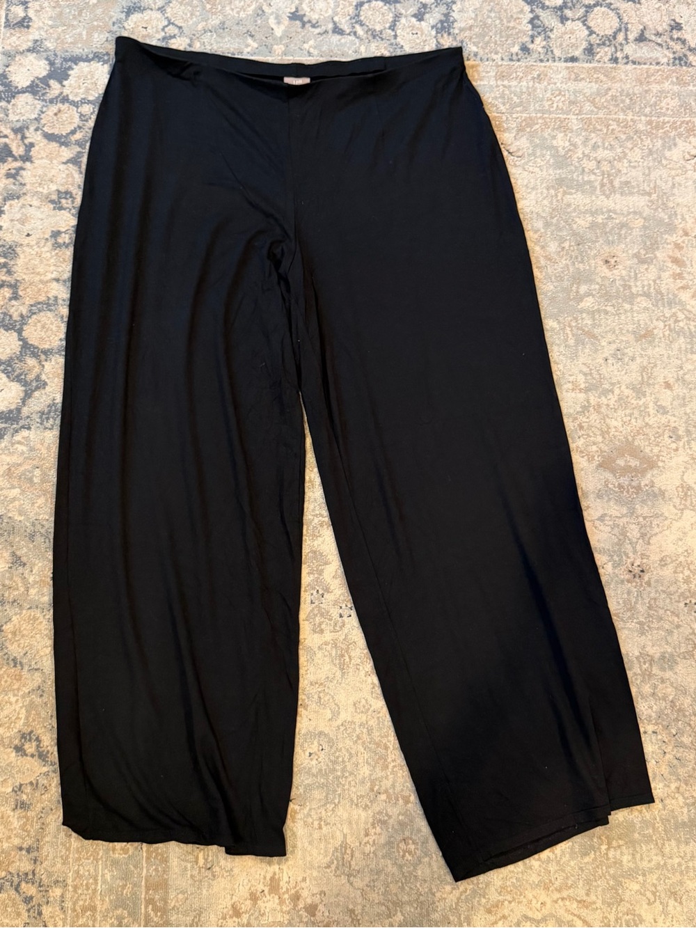 J. Jill Black Wide-Leg cotton Pants